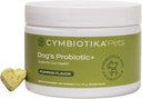 CYMBIOTIKA Dog Probiotic+, Probiotice pentru câini, Gut Health & Immune Supplement with Digestive Enzyme and Green Blend, Prebiotice, Postbiotice, Suplimente pentru câini, Flavor dovleac, 50 Chews
