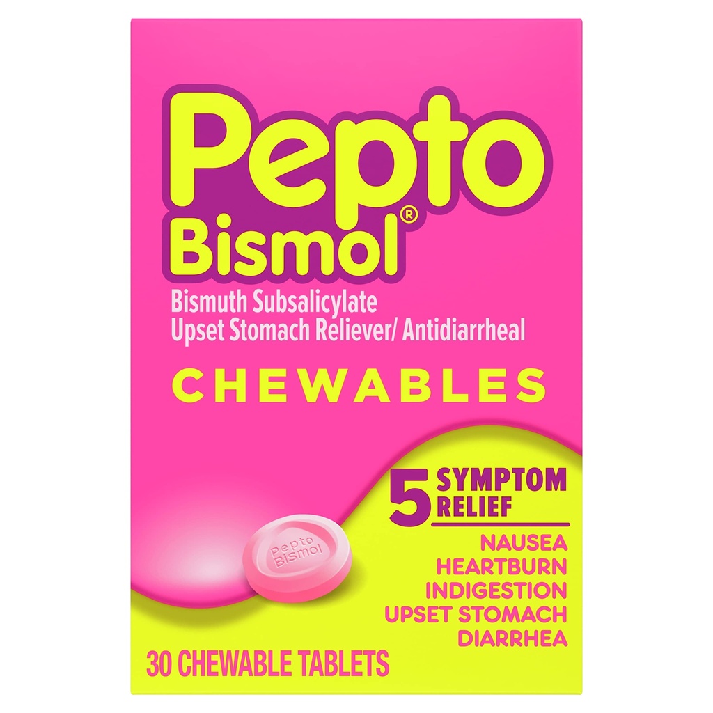 Pepto Bismol Pepto-Bismol Comprimate masticabile, 30 ct