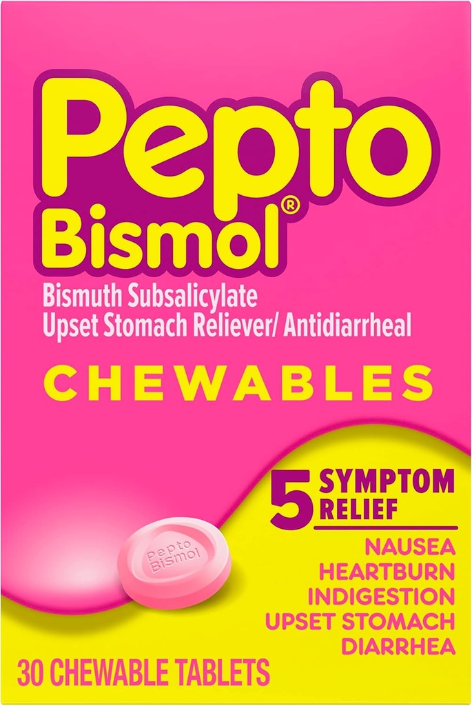 Pepto Bismol Pepto-Bismol Comprimate masticabile, 30 ct
