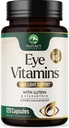 Vitamine ochi și Suplimentul mineral - conține zinc, cupru, luteină, & Zeaxantină, susține tulpina ochi uscat, Viziune sănătate pentru adulți, non-GMO, pastile Vegan ochi de îngrijire & minerale suplimente - 120 capsule