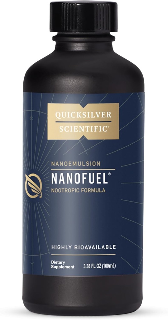 Quicksilver Scientific NanoFuel - Suport energetic - Formula Nootropic conceput pentru a sprijini focus + Productivitate (3.38oz / 100ml)