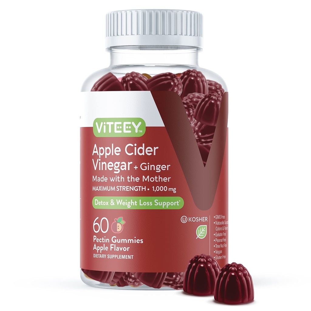 Viteey Apple Cidru Otegar Gumies și Ginger 