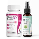 NutraBlast Acid boric Sabitoare vaginale 600mg (30 Count) w/Intimist Uleiuri esențiale Spray amestec (2 fl oz)