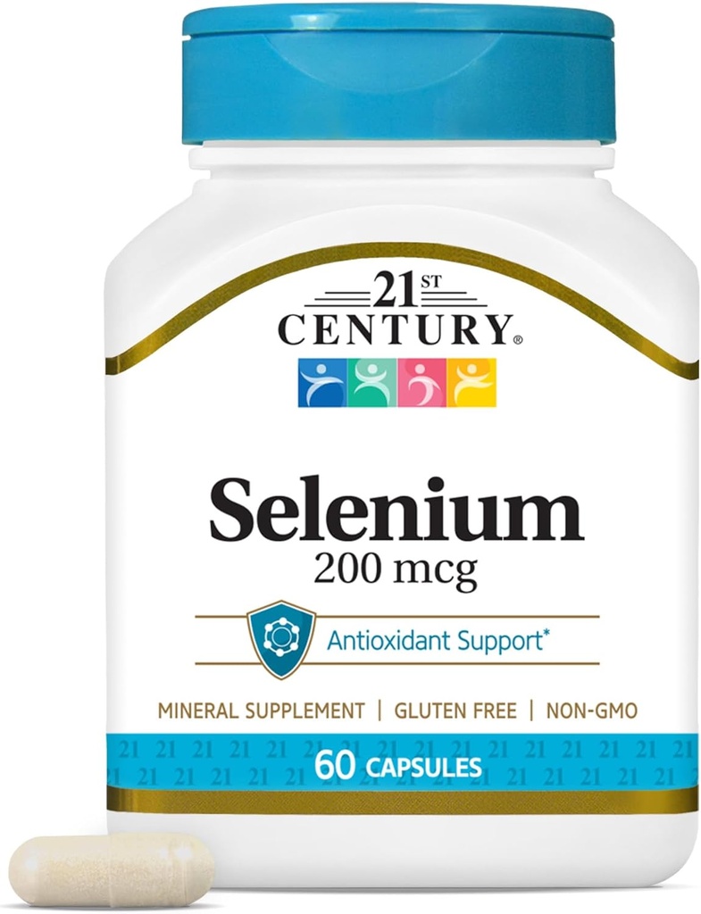 Seleniu 200 mcg Capsule din secolul 21