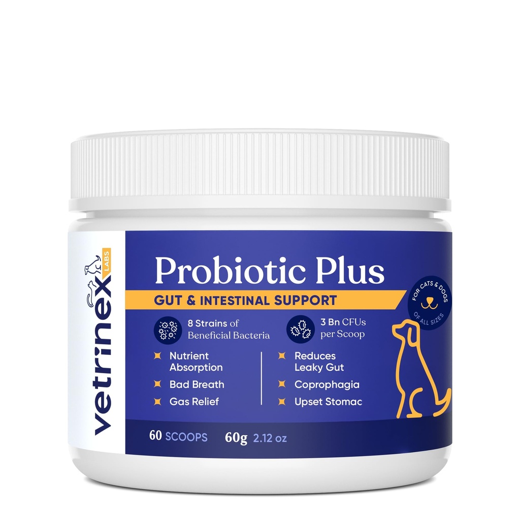 Probiotic - Coprophagia Tratamentul pentru câini - Opriți și preveniți câinele de la consumul de caca - Nu mănâncă stool, Deterrent și Prevenire - Probiotice pulbere pentru pisici, câini și căței
