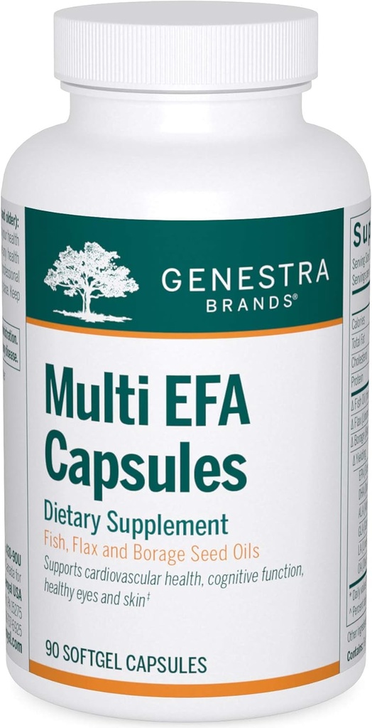 Genestra Brands Multi EFA Capsulele de Peşte, Flax şi Borage Seed Oils 90 Softgel Capsule