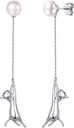 SILVERCUTE 925 Cercei de argint Sterling pentru femei, Pisică de argint/Dinozaur/Devil Horn/Leaf/Snake/Skeleton Diverse cercei Stud sau cătușe ureche