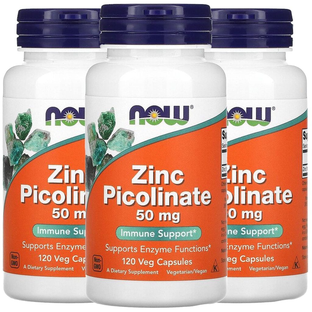 ACUM alimente acum alimente zinc picolinat, 50 mg, 120 Veg capsule, 3 ambalaj
