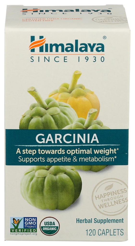Himalaya Organic Garcinia Cambogia Herbal Supplement, Appetite Support, Birda Metabolism, Greutate Suport, USDA Organic, Non-GMO, Vegan, 600 mg, 120 Caplete cu bază de plante