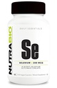 NutraBio Seleniu Supliment, 200mcg - 90 Capsule vegetale - Suport Antioxidant Natural