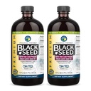 Herbs Premium Black Seed Oil - Gluten Free, Non OMG, Cold presat Nigella Sativa SIDA în Digestive Health, Immune Support, Brain Function - 16 Fl Oz (Pachet de 2)