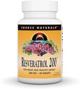 Sursa Naturals Resveratrol, pentru inima si imbatranire sanatoasa* 200 mg - 60 comprimate