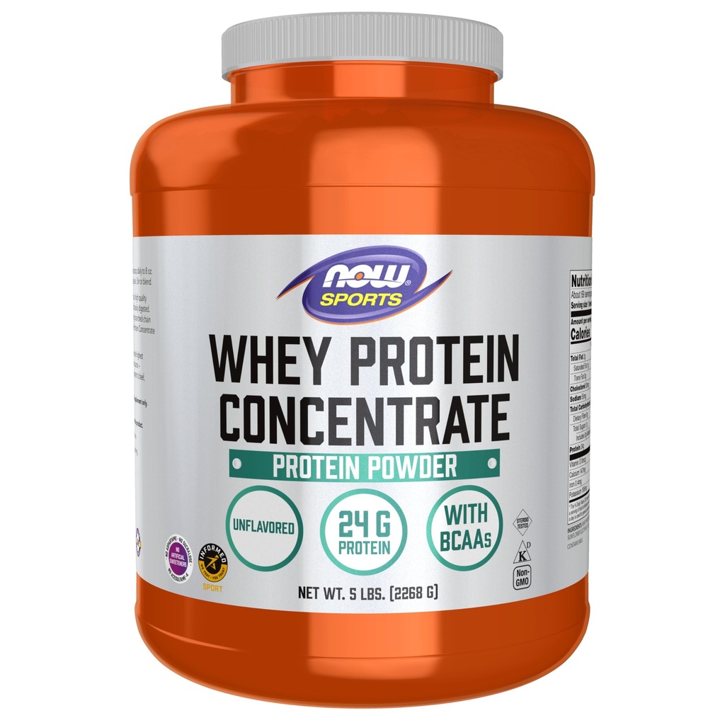 ACUM Alimente Sport Nutritie, Concentrat de proteine Whey, 24 G cu BCAA, pudra nearomatizata, 5-Pound