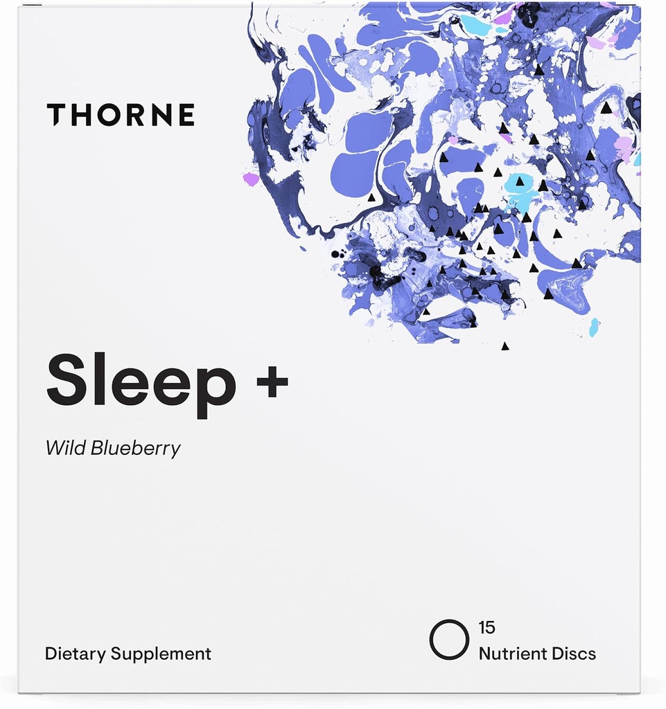 THORNE Sleep + Dissolvable Supplement Disc - Mușețel, L-Theanină și Melatonină pentru somn profund, odihnitor - 15 Serviri