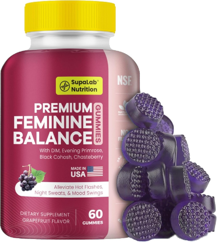 Gume pentru echilibru feminin, Menopause Health Support, 60 Gummies