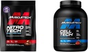 MuscleTech Whey Proteine pulbere Nitro-Tech Proteina Whey Izolat & Peptide & pudra hidrat Cell-Tech Creatina pulbere
