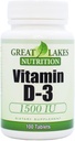 Vitamina D-3 cu potenţă mare 1,500 UI (3 ambalaj)