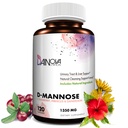 Dainova D Mannose 1350mg cu capsule D- Mannose Cranberry I pentru prevenirea UTI, Suport Tract urinar, Sănătate Tract urinar pentru femei, & Curățenie. W/Hibiscus & Dandelion, 120 Capsule vegetale