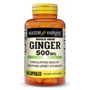 MASON NATURAL întreg Herb Ginger 500 mg, 2 luni de aprovizionare, naturale Herbal Supliment, 60 capsule