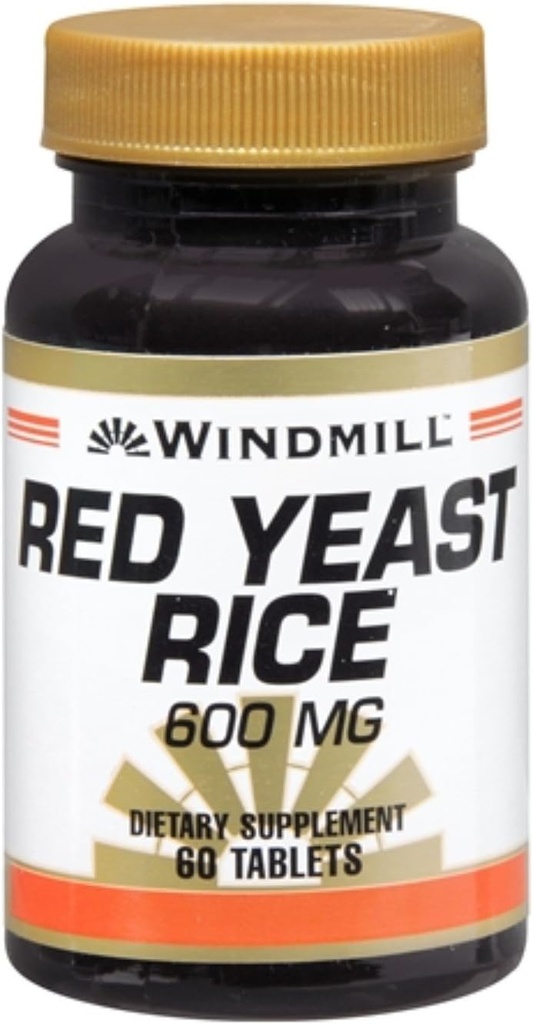 Windmill Red Yeast Rice 600 mg comprimate 60 comprimate (Pachet de 3)