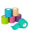 FriCARE Self Adezive Bandage Wrap, Bande medicale în Kit de prim ajutor, Bandaje coezive pentru Wounds Sport Vet, 2 Inches X 5 Yards 6 Rolls, Rainbow