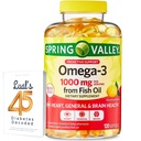 Omega-3 de la Fish Oil Heart General & Brain Health Supliment alimentar Softgels, 1000 mg, 120 Contele Bundle cu 45 de diabet zaharat Decodat