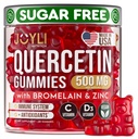 JOYLI Querbetin Gummies - Querbetin cu Bromelain Zinc Vitamina C & Vitamina D3 - Querbetin Supliment 500MG pentru sistemul imunitar & Alergie - Querbetin pentru copii și adulți - 60 Querbetin Chewable