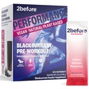 2 Înainte de Blackcurrant I Toate naturale Vegan Pre Antrenament, Cafeina gratuit I Energie curată, Perseverenţă, Recuperare I Femei şi bărbaţi Pre Antrenament I 20 x Pachete individuale I Sport informat certificat