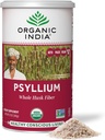 ORGANIC INDIA Whole Psyllium Husk Powder Organic - Psyllium Husk Fiber Supplement, Digestion Support, Vegan, Gluten-Free, Non-GMO, Soluble & Insolubil Fiber Source - 12 oz (Pachetul de 1)