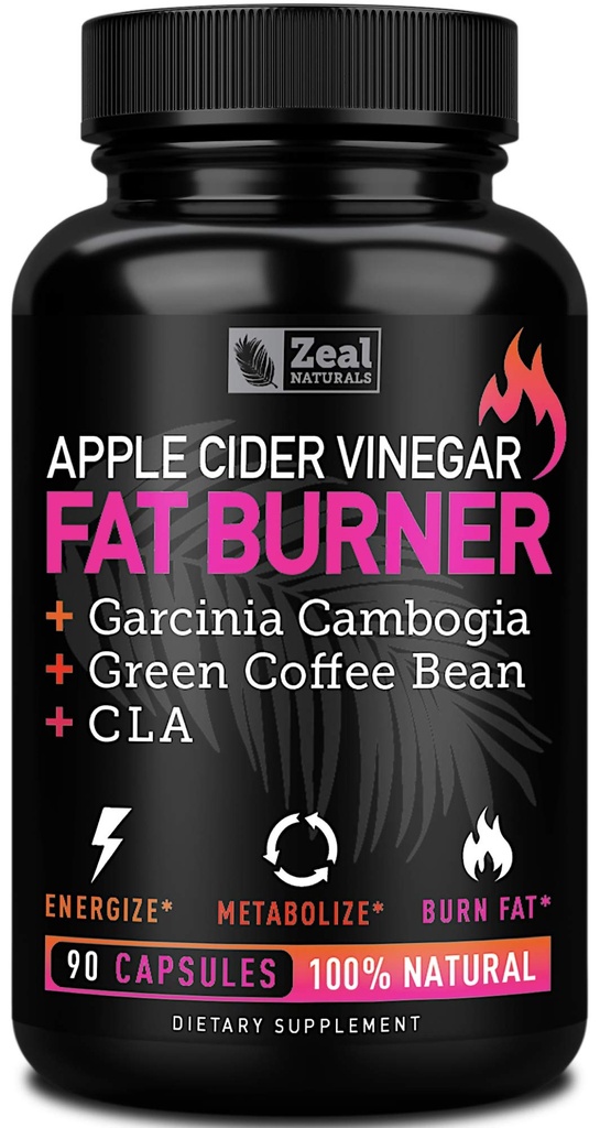 Cidru de mere Otet de management greutate pastile pentru femei - Garcinia Cambogia + w. CLA & Green Coffee Bean Ceai verde
