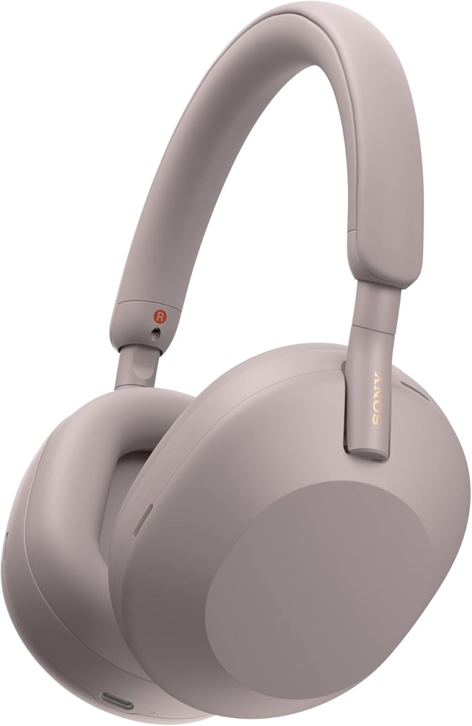 Sony WH-1000XM5 Premium Zgomot Anularea căști fără fir, Auto NC Optimizer, 30-Hour Battery, Alexa Voice Control, Smoky Pink