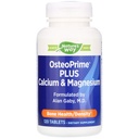 Natura's Way OsteoPrime PLUS Calciu & Magneziu, sprijină sănătatea osoasă și funcția musculară*, cu vitamine D3 & K2, Vegetarian, 120 comprimate
