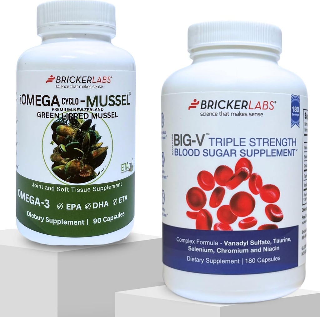 Bricker Labs Joint Comfort și Sugar Balance 
