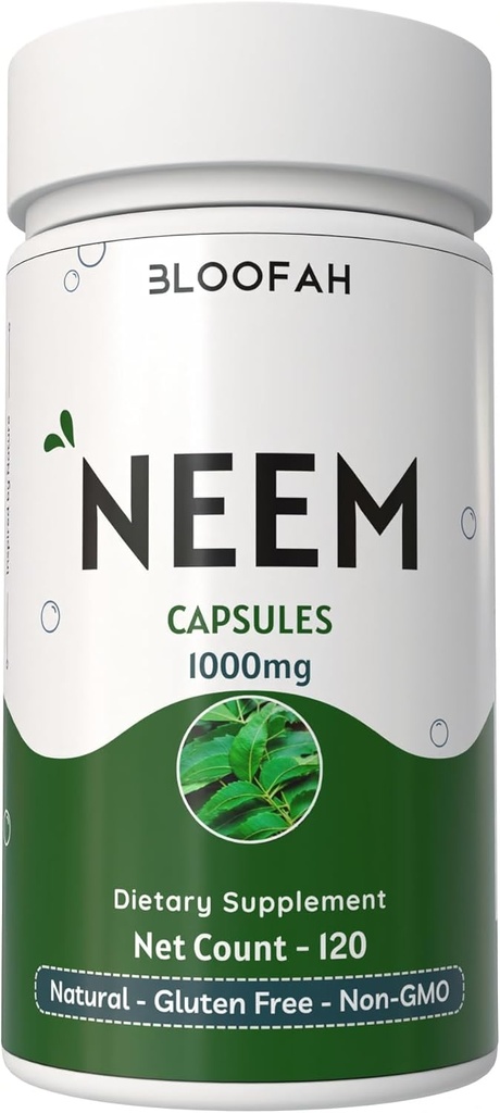 Neem Leaf Capsule 1000 mg Powder 