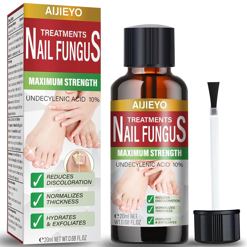E-Bes unghie Fungus tratament extra Putere, Reparare Grosime daune culoare unghie unghie unghie Fungus tratament, Ceai ulei copac usor de utilizare Fungic Toenail Tratament- 20ML
