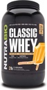 NutraBio Classic Whey Proteine pulbere- 25G de proteine per scoop - Full-Spectru Amino Acid Profile - Nu Fillers, Culori artificiale, Conservative - Orange Dream, 2 Lire