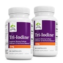 Terry Natural Tri-Iodine - Supliment alimentar pentru san & prostata de sprijin de sanatate - Sanatate Functie tiroidiana Supliment de ajutor - 3 mg, 90 capsule, 2 ambalaj