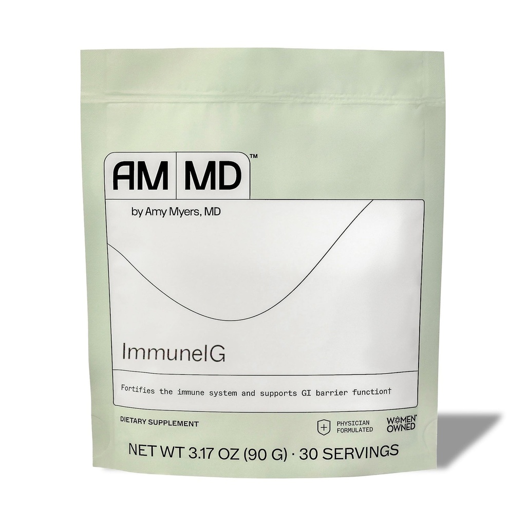 Amy Myers MD ImuneIG - Colostrum Alternative pentru Imunity Function & GI Barrier Support - Imunoglobuline replenish - Excrete Substante nedorite - Dairy-Free - 3.17 oz (30 Servings)