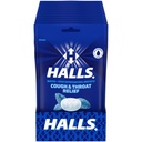 HALLS Tuse și relief gât Mento-Lyptus Drops tuse, 12 pungi de 30 (360 picături totale)