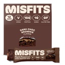 Misfits Vegan Proteina Baruri, Ciocolata Intunecata Brownie - Original Reteta 