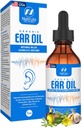 Ulei de ureche organic pentru infectia urechii - picaturi naturale pentru prevenirea durerilor de ureche, indepartarea urechii si ceara inotatoare - Copii, Adulti, Baby, & Dog Earache Remedy - cu Mullein, Usturoi, Calendula Made in USA