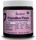 SUNBIOTICS Friendlier Flora - Femeii Blend, 20 de miliarde CFU de 6 Probiotice Strains, Femeii