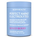 BodyHealth Perfect Amino Electroliti Pulbere Nu Zahăr, Keto Zahăr Free Fasting Electroliți Băutură Mix, Pulbere de hidratare cu Minerale Trace - Berry mixt - 30 Serviri