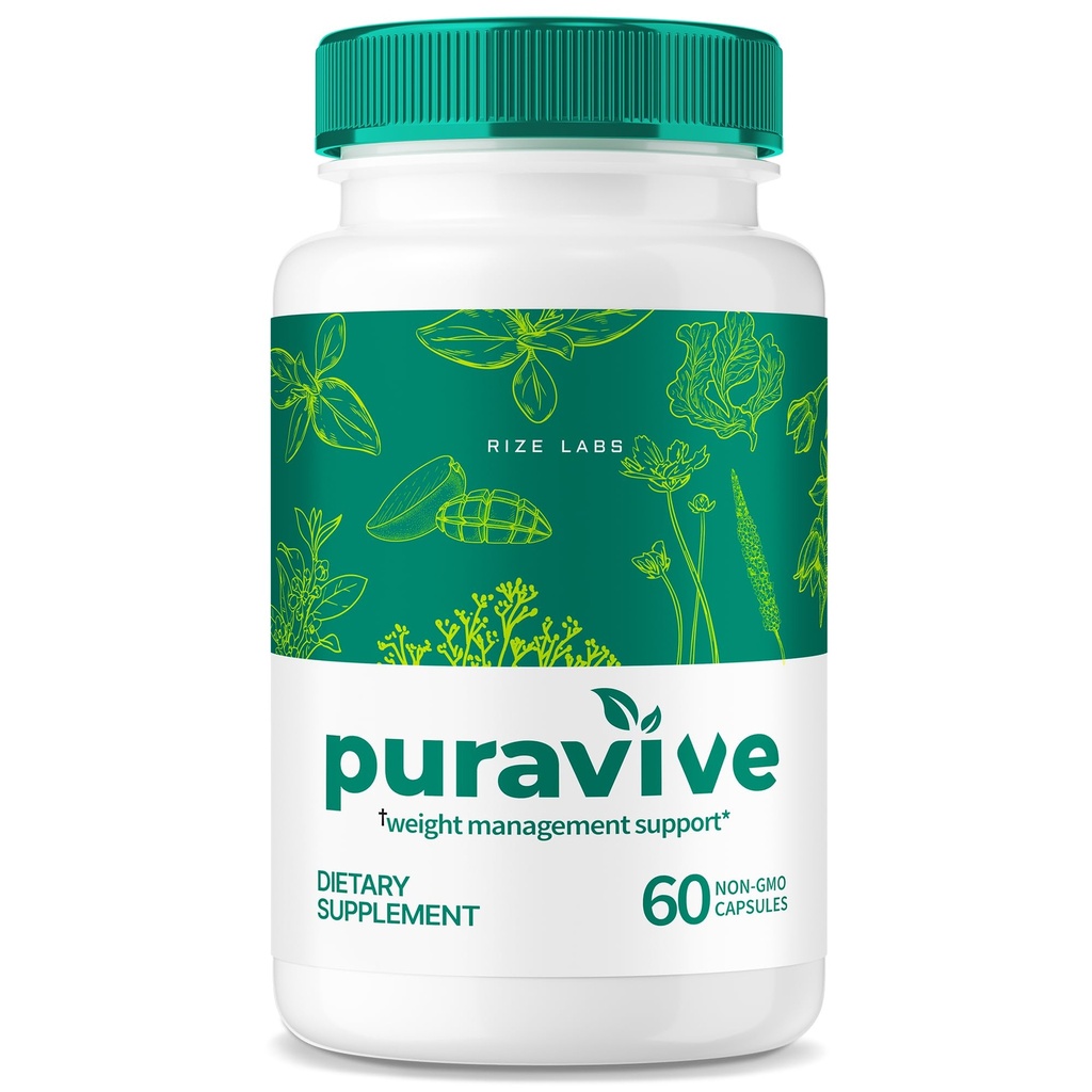 rize laboratoare Puravive Pierdere în greutate Capsule - Pastile de orez exotice pentru a crește BAT și nivelurile de energie, Detoxifiere și Curățare Capsule, Puravive Recenzii Non-GMO Înghiți ușor suplimente comprimate (60 capsule)