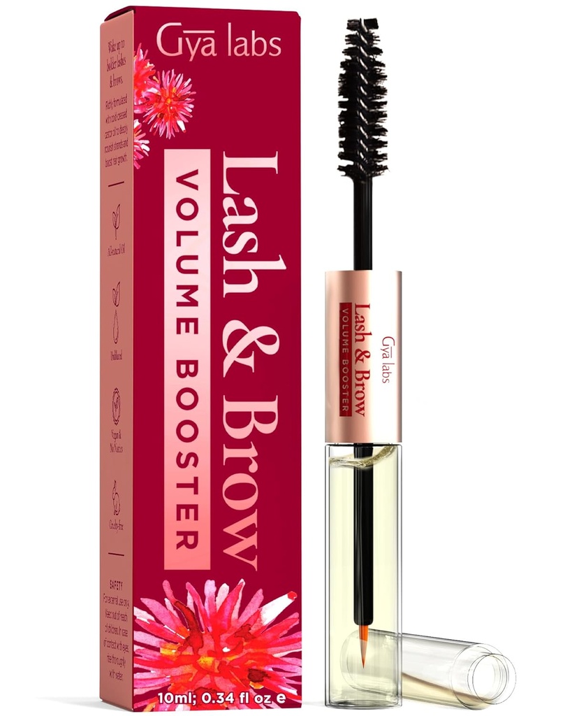 Gya Labs Lash și ulei de sprânceană - 100% ulei de Castor organic pur Natual Gellash & Eyebrow Ser pentru Lashes & Sprâncene Fuller cu aspect (0,34 Fl Oz)