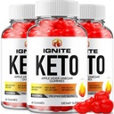(3 ambalaj) Ignite Keto ACV Gummies - Advanced Formula Ignite Keto Plus ACV Gummies Apple Cidru Oţet Ignite ACV Supliment alimentar (180 gume)