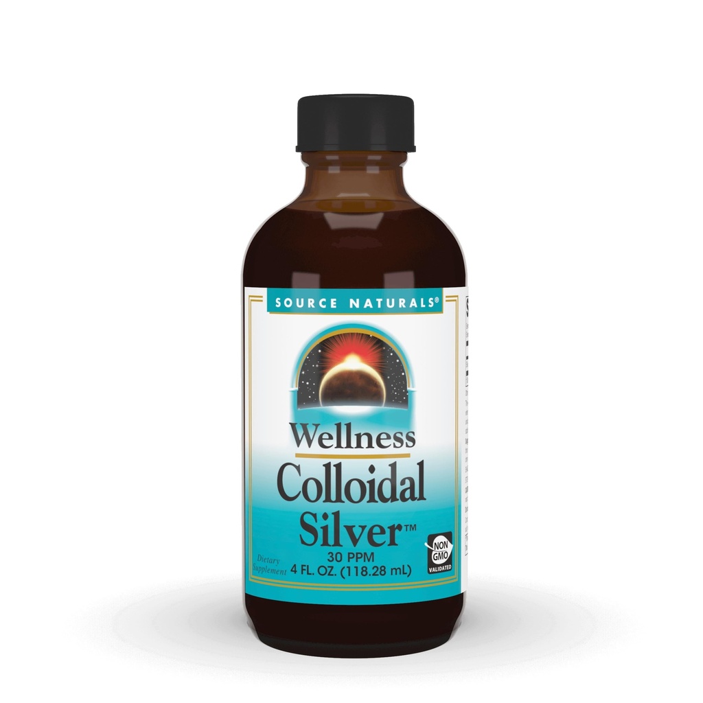Sursa Naturals Wellness Calibri Silver 30 ppm, Suportă Fizic Well Being* - 4 Fluid oz