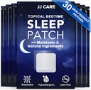 JJ CARE Sleep Patches 30 PCS, Sleep Adids pentru adulți Extra Putere, Natural și Toxin-Free Sleep Patch, Melatonin Patch pentru utilizare zilnică, Melatonin Natural Patch pentru Sleep Support
