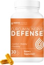 NERVE RENEW Curcumin Nervi de apărare cu Meriva Curcumin Fitozom pentru nutrisment şi confort complet - Curcumină optimizată cu extract de piper negru - 30 capsule