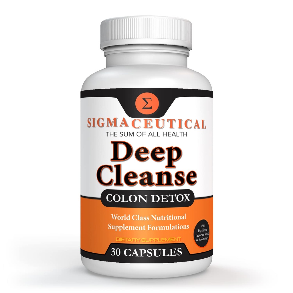 1 zi Colon Cleanse - Detox Cleanse - Bowel Cleanse & Laxative - Bowel Detox - Colon Cleanser & Detox - 30 capsule